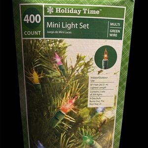 400 Count Mini Christmas Lights Indoor/Outdoor 87 Feet